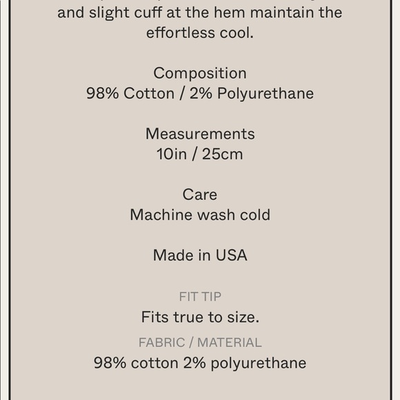 The GREAT. The Cut Off Shorts 29 NWT - Picture 13 of 14